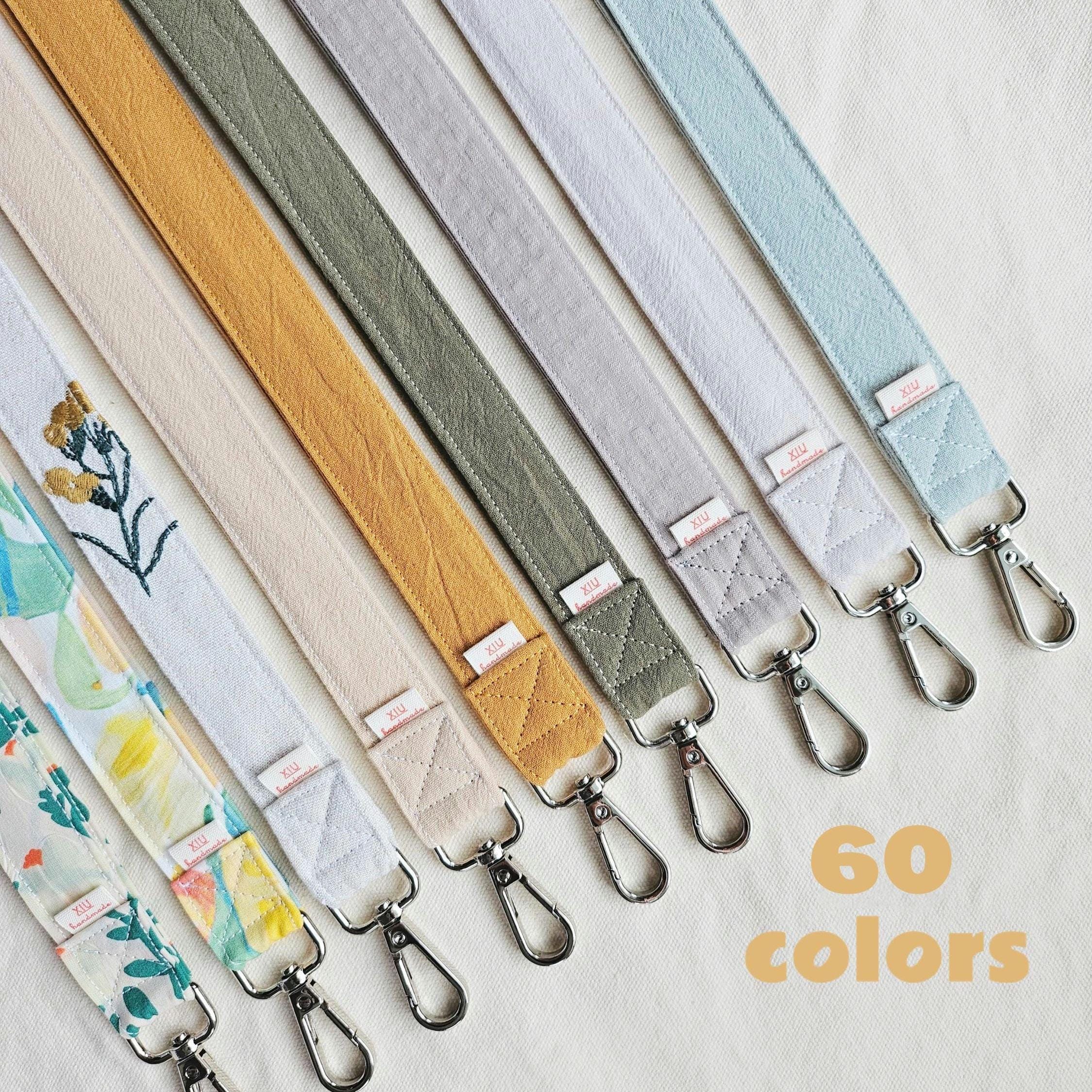 Handmade Breakaway Fabric Lanyards | Embroidered Personalized Key Holder & ID Badge | Teacher Nurse Gift