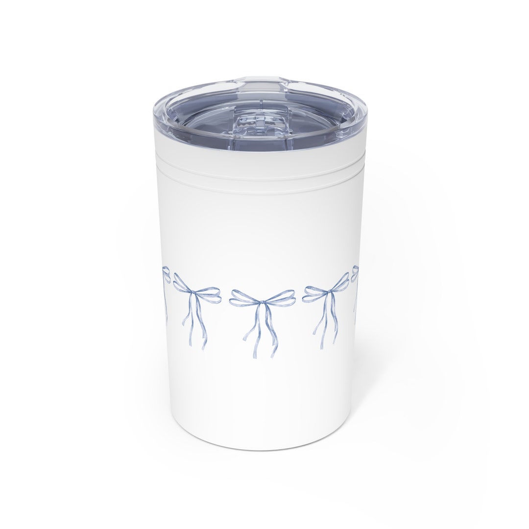 Blue Bow / Ribbon Vacuum Insulated Tumbler, 11oz - Etsy