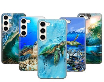 Sea Turtle Phone Case for Samsung Galaxy S26 Ultra S25 S24 A57 A55 A37 A15 Multi Design 5-in-1 Turtle Art Collection Cover Ocean Beach Gift