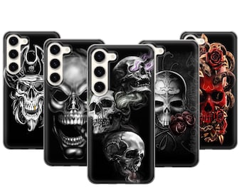 Edgy Skull Art Phone Case For Samsung Galaxy S26 Ultra S25 FE S24 Plus S23 S22 A15 A17 A25 A26 A35 A37 A55 A57