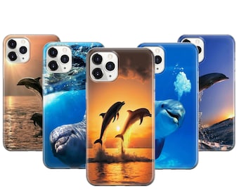 Dolphin Phone Case For iPhone 17 ProMax 16E 15 Pro 14 13 Mini Pixel 10ProXL 9 Pro 8 A