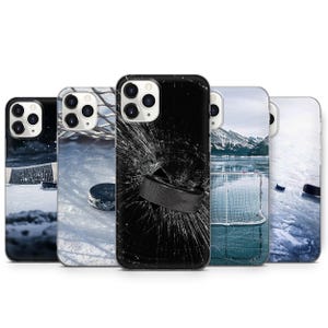 Coque de portable hockey sur glace sport pour iPhone 16 E ProMax 15 Pro 14 13 12 11, Samsung S25 Ultra S24 Plus S23 FE S22 S21 S20, Goggle Pixel 9 Pro XL