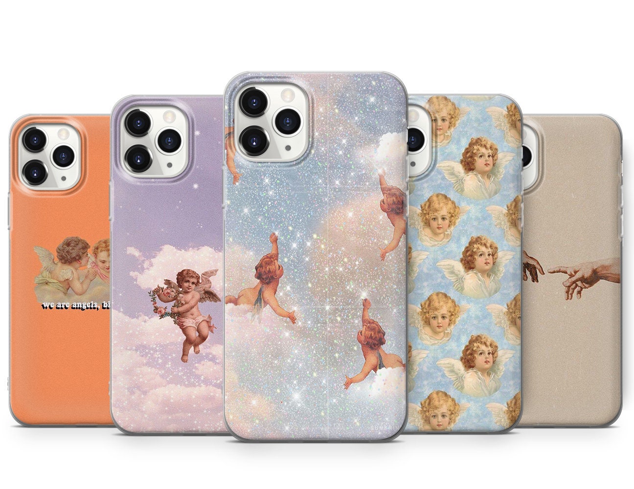 Angel Phone Case for iPhone 15 14 Pro Max 13 12 11 Xr Xs X 8 7