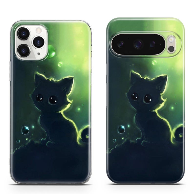 Cartoon Cat Phone Case For iPhone 17 ProMax 16E 15 Pro 14 13 Mini Pixel 10ProXL 9 Pro 8 A Soft TPU Gel Protective Cover,cute cat phone case 4