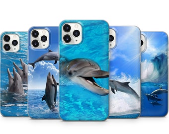 Dolphin Phone Case For iPhone 15 14 Pro Max 13 12 11 Xr Xs X 8 7 Se2022 Samsung S24 S23 Ultra S22 S21 S20 S10 A13 A14 A21 A30 A50 A70 A71