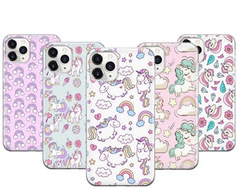 Cartoon Unicorn Phone Case For iPhone 17 ProMax 16E 15 Pro 14 13 Mini Pixel 10ProXL 9 Pro 8 A