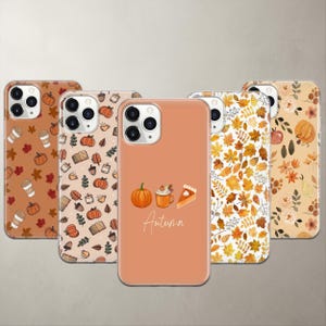 Funda para teléfono con diseño de calabaza otoñal para iPhone 18 Pro Max 17 16e 15 14 13 12, Pixel 11 Pro XL 10A 9 8A 8 Pro. Regalo acogedor con estética otoñal.