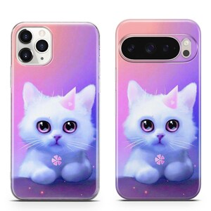 Cartoon Cat Phone Case For iPhone 17 ProMax 16E 15 Pro 14 13 Mini Pixel 10ProXL 9 Pro 8 A Soft TPU Gel Protective Cover,cute cat phone case 3