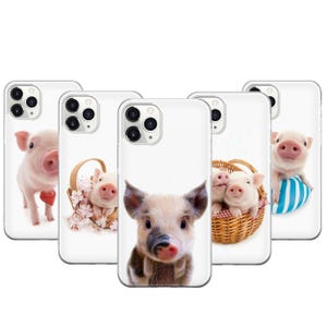 Cute Pig Phone Case For iPhone 17 ProMax 16E 15 Pro 14 13 Mini Pixel 10ProXL 9 Pro 8 A