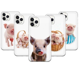 Funda de teléfono con diseño de cerdo para iPhone 17 ProMax 16E 15 Pro 14 13 Mini Pixel 10ProXL 9 Pro 8 A