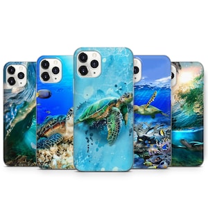 Turtle Phone Case For iPhone 16 E ProMax 15 Pro 14 13 12 11 X, Samsung S25 Ultra S24 Plus S23 FE S22 S21 S20 Edge, Goggle Pixel 9 Pro XL 8 A