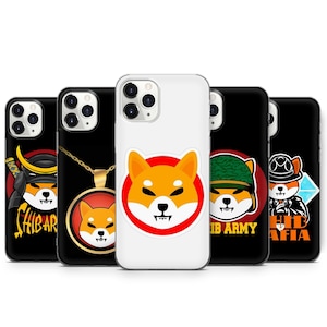 Shiba Inu Phone Case: Colorful Dog Art, Soft TPU Gel