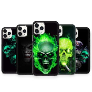 Schädel-Telefon-Fall für iPhone 16 E ProMax 15 Pro 14 13 12 11 X, Samsung S25 Ultra S24 Plus S23 FE S22 S21 S20, Goggle Pixel 9 Pro XL 8 A 7 6 5