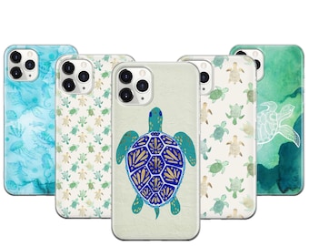 Sea Turtle Phone Case For iPhone 17 ProMax 16E 15 Pro 14 13 Mini Pixel 10ProXL 9 Pro 8 Ocean-Inspired Watercolor Marine Life Protection