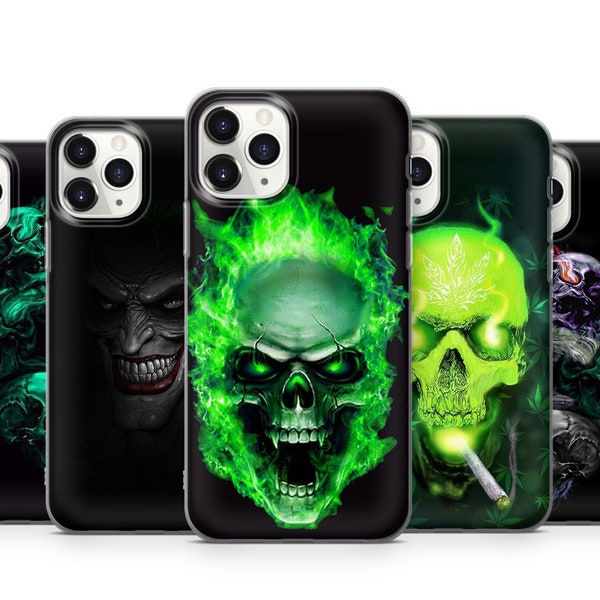 Skull Phone Case For iPhone 15 14 Pro Max 13 12 11 Xr Xs X 8 7 Se2022 Samsung S24 S23 S22 S21 S20 S10 A13 A14 A21 A30 A50 A70 A71 A80