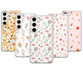 Autumn Floral Phone Case For Samsung Galaxy S26 Ultra S25 FE S24 Plus S23 S22 A15 A17 A25 A26 A35 A37 A55 A57