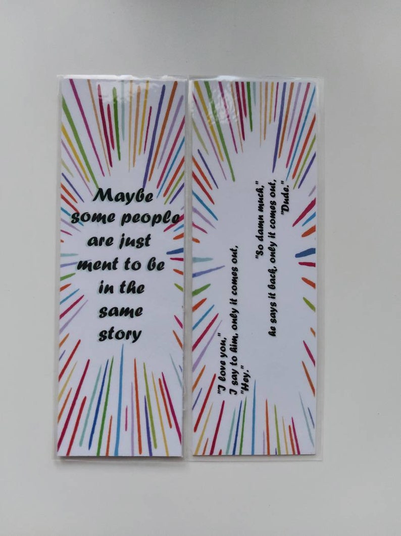 High quality handmade waterproof double-sided bookmarks that are inspired by the book I'll give you the sun by Jandy Nelson. All the designs are hand-drawn on graphical tablet. 

♥ Size of bookmarks: 5.5 x 15 (2.17 x 5.91 in)♥