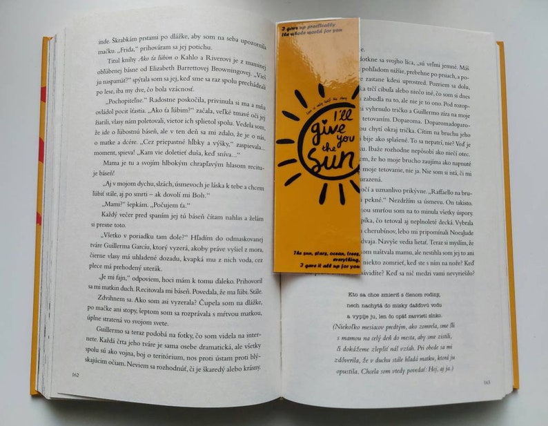 High quality handmade waterproof double-sided bookmarks that are inspired by the book I'll give you the sun by Jandy Nelson. All the designs are hand-drawn on graphical tablet. 

♥ Size of bookmarks: 5.5 x 15 (2.17 x 5.91 in)♥