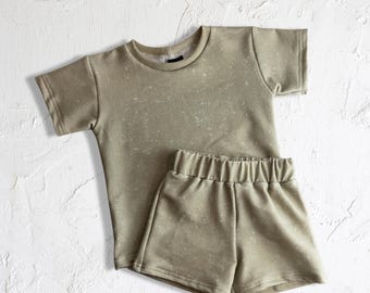 Conjunto de verano vintage de algodón orgánico Ash (fabricado y cosido en EE. UU.)