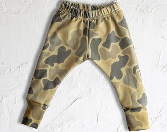 Pantalones deportivos de camuflaje de algodón orgánico (fabricados y cosidos en EE. UU.)