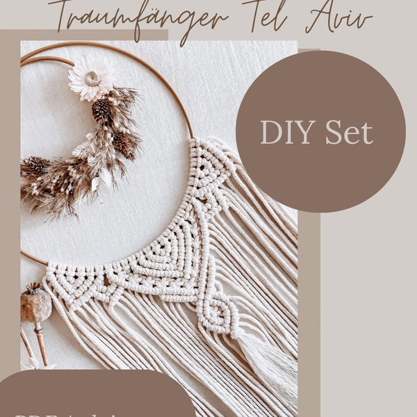 DIY Kit • makramee • Wandbehang • Traumfänger • Hochzeitsgeschenk • selbstgemacht • Anleitung • Schritt für Schritt