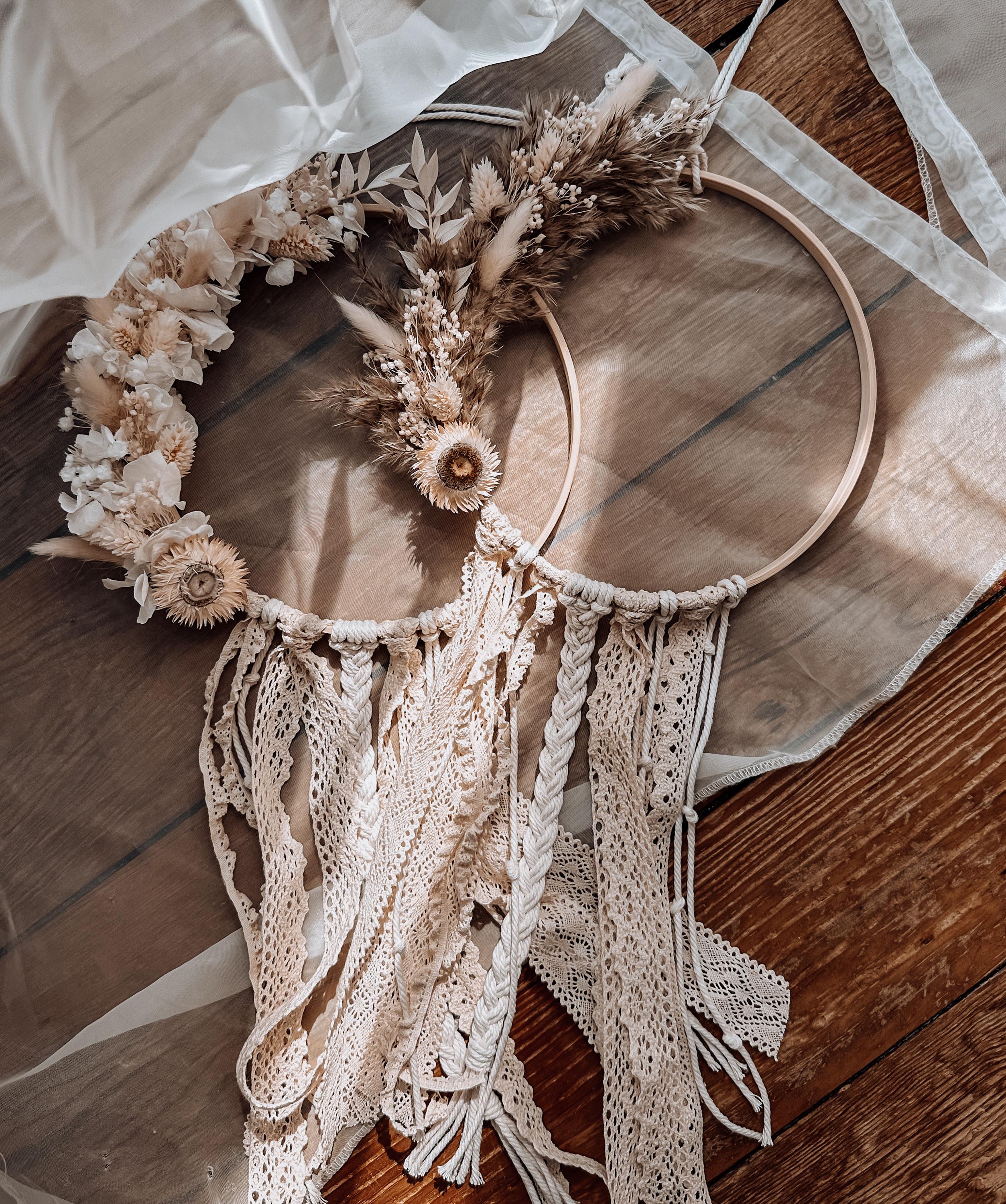 Macramé Tafelloper Met Franjes En Kwastjes, Boho Stijl, Voor Bruiloft En Eettafeldecoratie 30 X 120 Cm