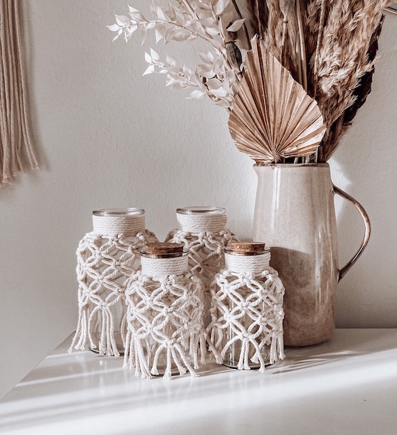 Macrame vase on sale