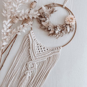 Dreamcatcher Venezia boho macrame dried flowers door wreath flower ring wedding gift dried flower wreath wedding party boho wedding