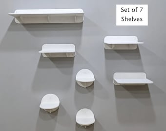 Cat Wall Shelves Set with 3 L Steps, 3 XL Shelves and 1 XXL for playing and napping! Cool Set for Cats for Indoor and Outdoor use