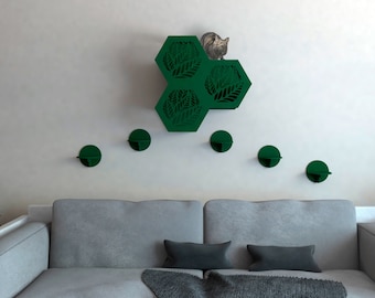 Cat wall shelves SET, Cat tree, Cat playground, Cat jungle gym, Cat furniture, Cat tower, Modern cat tree, Cat tree wall, Katzenmobel
