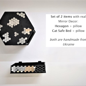 Cat Wall Furniture Set, Wall mounted cat bed, Cat shelves, Cat furniture, Cat climbing wall, Cat tree, Cat tower, Cat wall furniture, Tunnel