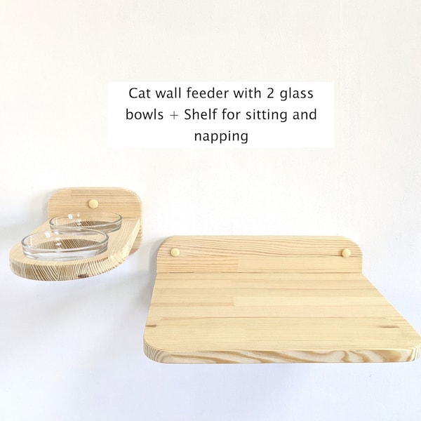 Cat Feeding Shelf Etsy