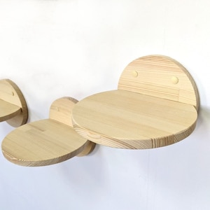 Cats Round L sized Steps for Walls, Cat steps for wall, Cat wall steps, Cat climbing wall, Cat shelves, Cat wall furniture