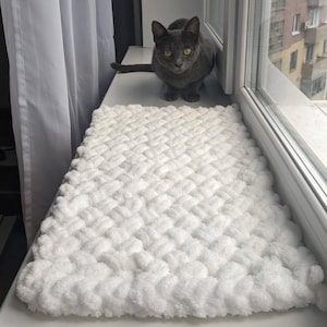 Cat Bedding Windowsill, Cat cushion, Cute cat bed couch, Modern cat bed, Crochet cat bed, Catnip cat bed, Window cat bed, Cat window shelf