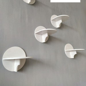 Set of 5 White Large Wall Mount Cat Shelves | Wall Shelves Set for Cats for indoor and outdoor with Freeshipping to anywhere!
