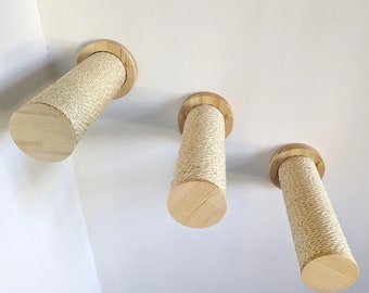 Scratching Post Cat Step Regular Design, Cat Wall Furniture for Cats, Cat scratcher for any type of walls, Gift for Cats