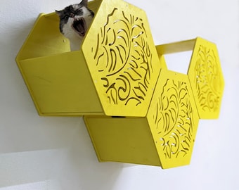 Juego de estantes de pared para gatos, árbol para gatos, estantes para gatos, muebles para gatos, juego de muebles de pared para gatos, muro de escalada para gatos, torre para gatos, cama para gatos de pared