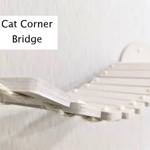 Cat Wall Shelves Set in White Color With 3 Steps size M and Etsy