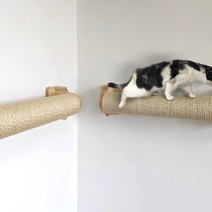 Tiragraffi per gatti per giocare e saltare lungo il muro, Tiragraffi moderno per gatti, Tiragraffi, Tiragraffi per gatti, Katzenbaum