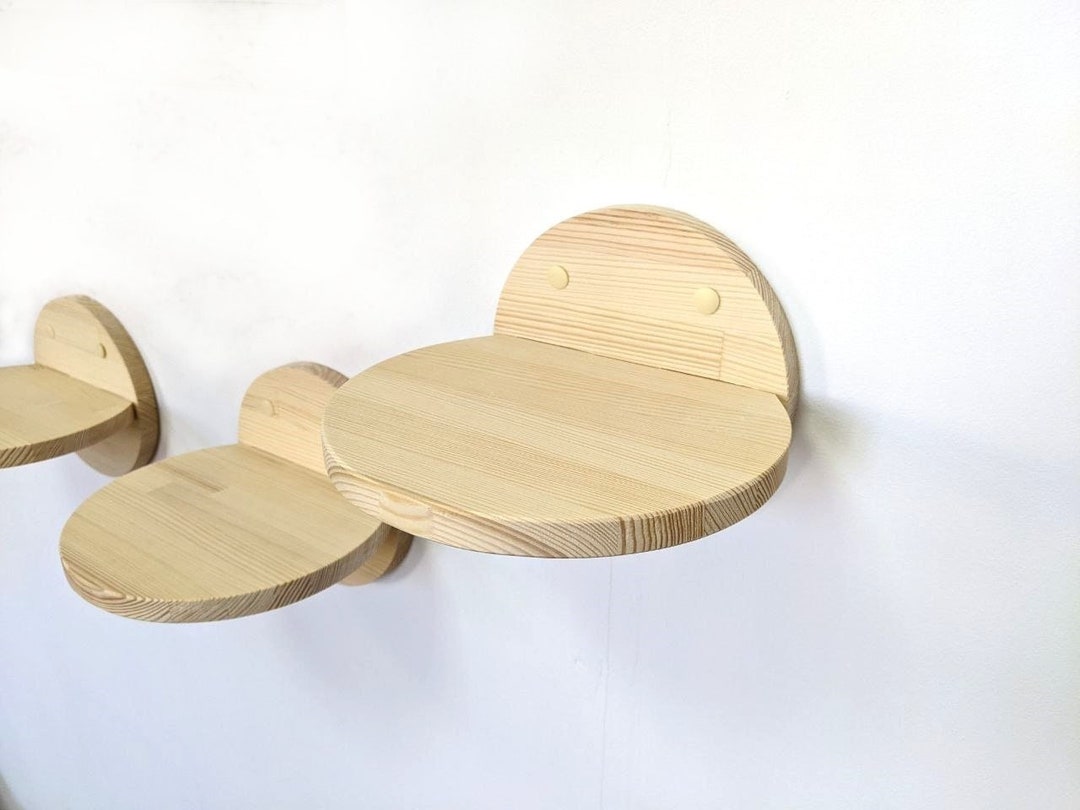 Cats Round L Sized Steps for Walls, Cat Steps for Wall, Cat Wall Steps ...