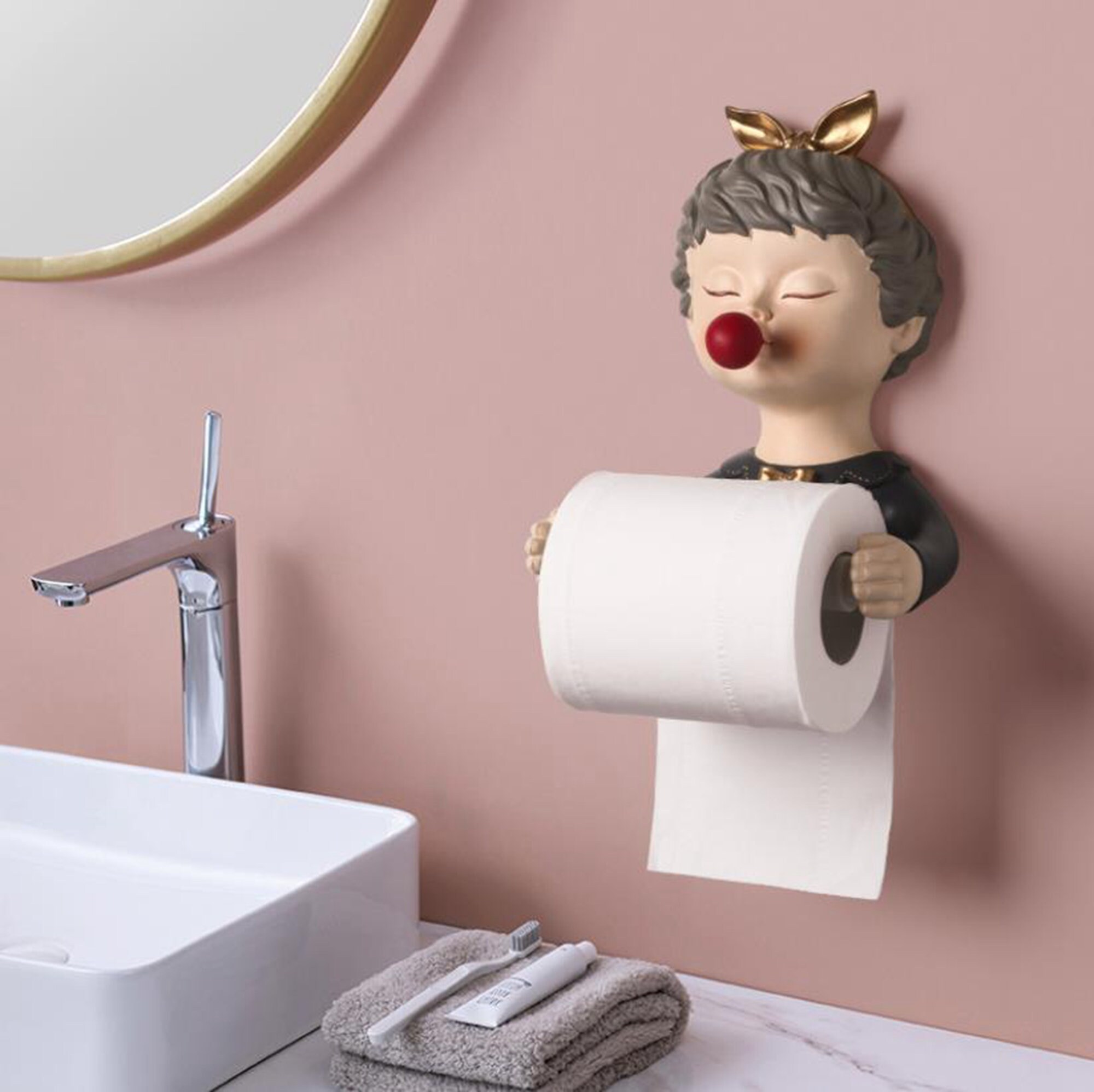 Wall Hanging Toilet Roll Paper Holderdecoration for Etsy UK