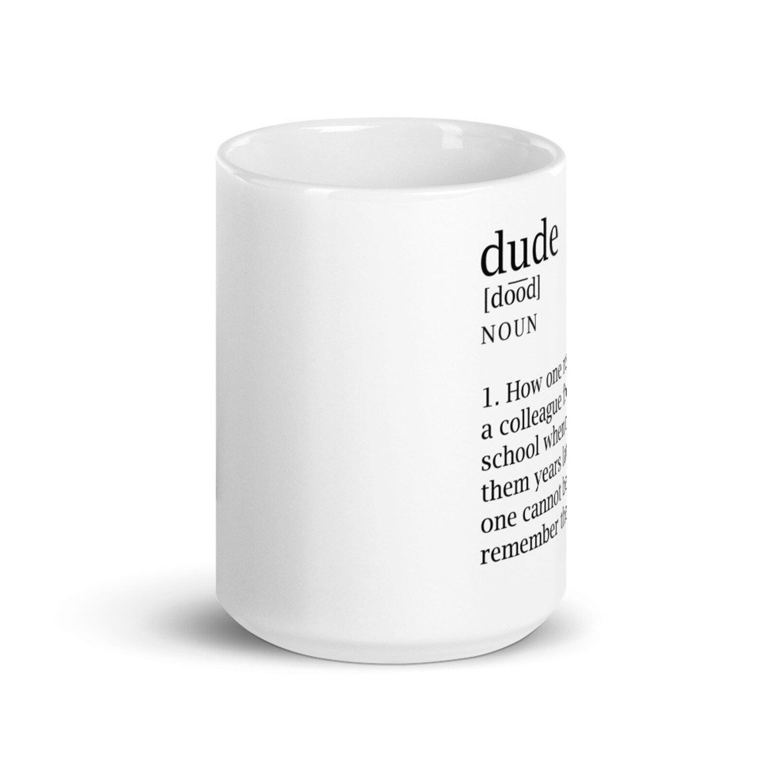 Definition of Dude Mug Etsy