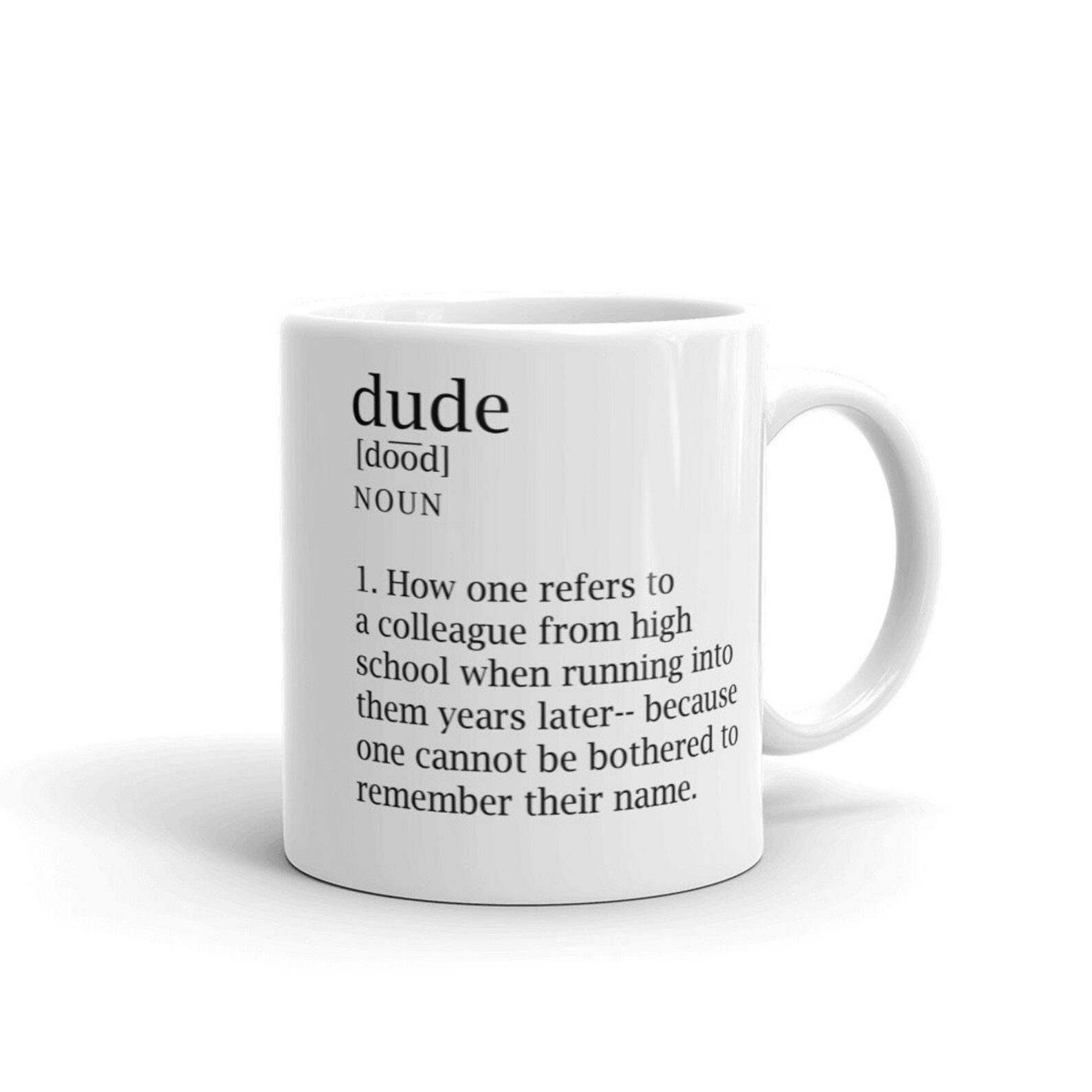 Definition of Dude Mug Etsy