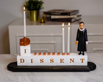 RBG I Dissent menorah