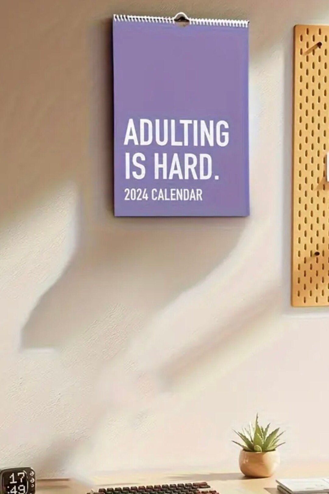 Adulting is Hard 2024 Calendar New Year Gift Christmas Funny Etsy