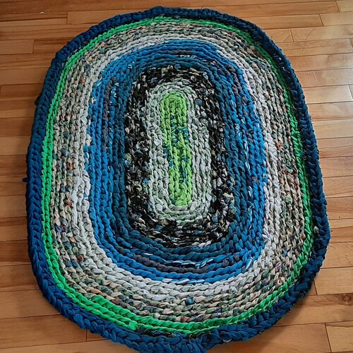 Made to Order Custom Handmade Oval Braided Wool Rug / Rag Rug Etsy