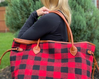 buffalo plaid pocketbook