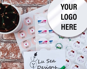 Personalized Etsy Logo Sticker Sheet