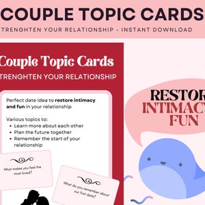 Paar-Gesprächskarten - Stärke deine Beziehung mit Engagierten Themen | Date Night Spiel