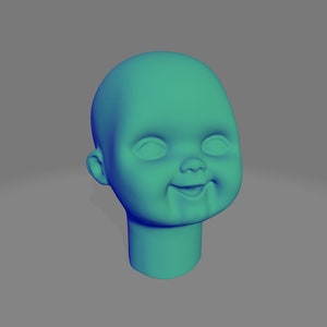 Good Guy Chucky doll head 3D Print File STL